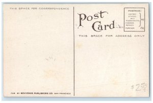 c1910 My City Oakland California CA Monument Pennant Antique Message Postcard