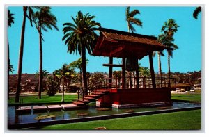 Friendship Bell San Diego California CA UNP Chrome Postcard D21