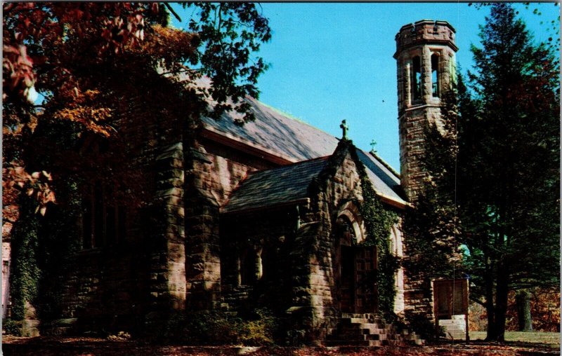 Vtg Sewanee TN Hodgson Memorial Chapel Univerity of the South View Postcard