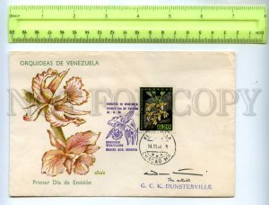 476930 1964 year FDC Venezuela orchid