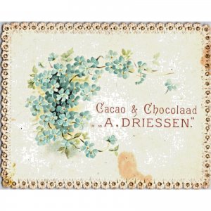 A. Driessen's Cocao & Chocolaad ~ Rotterdam ~ Antique Victorian Trade Card
