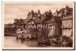 Old Postcard Uzerche (Correze) The Mill and the old Castles