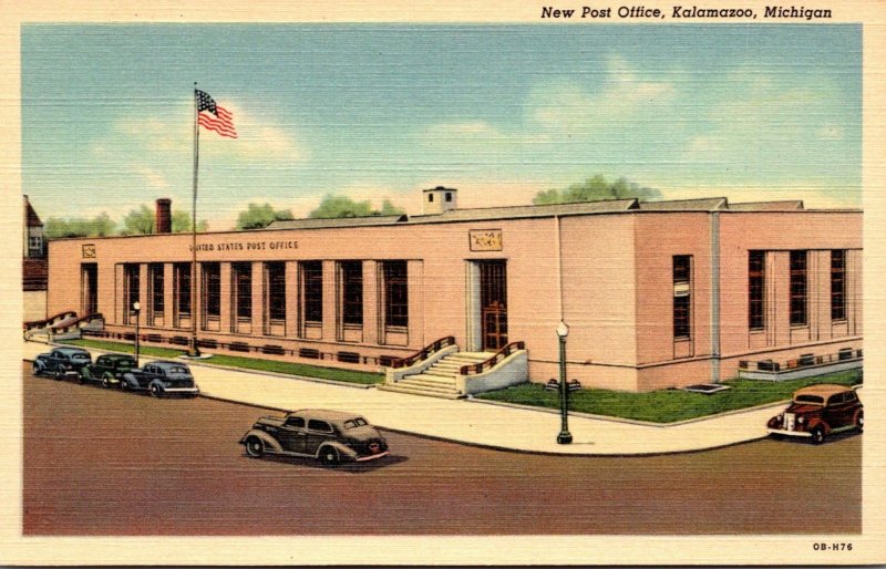 Michigan Kalamazoo New Post Office Curteich