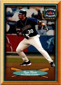 2003 Fleer Baseball Card Ryan Klesko San Diego Padres sk20091