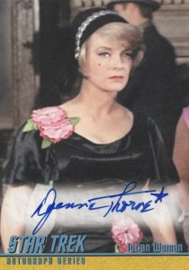 Dyanne Thorne TOS Star Trek Autograph Card Hand Signed Photo