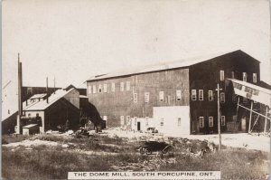 The Dome Mill South Porcupine Ontario ON Gold Mining Real Photo Postcard F98