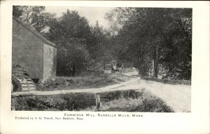 Russells Mills MA Massachusetts Cummings Mill c1900-20s Vintage Postcard