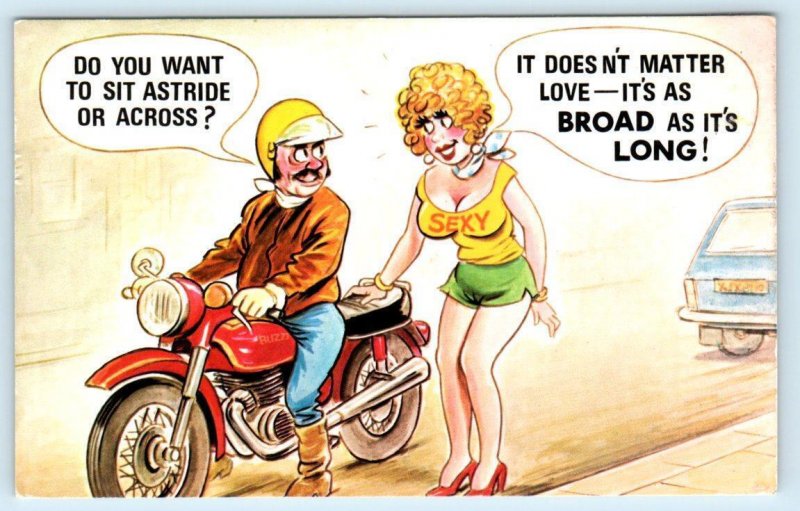 Bamforth Comic MOTORCYLE 