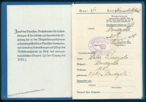 3rd Reich 1937 1938 Deutscher Reichsbund fuer LeibesuebungenMembership Boo 78856