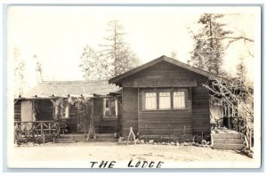 c1910's The Lodge View Robinson & Crandall Palo Alto CA RPPC Photo Postcard