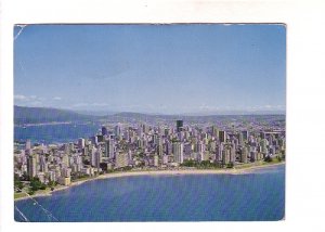 Aerial View, English Bay and Downtown Vancouver British Columbia, Used 1972