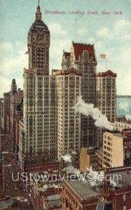 Broadway, Looking South in New York City, New York