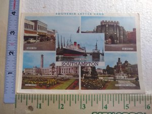 Postcard Folder Souvenir Letter Card, Southampton, England