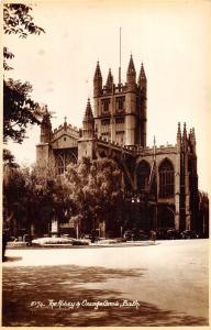 uk27500 the  abbey and orange grove bath  real photo uk