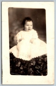 RPPC  Young Child  4 months old  Real Photo  Postcard  c1910