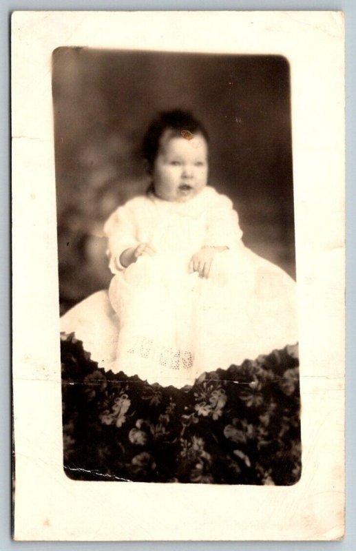 RPPC  Young Child  4 months old  Real Photo  Postcard  c1910