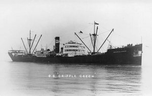 SS Cripple Creek Real Photo Lykes Bros. Steamship Co., Inc. Ship 