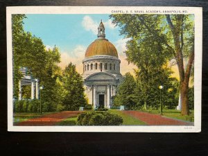 Vintage Postcard 1931 Chapel U.S. Naval Academy Annapolis Maryland