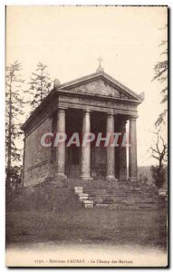 Old Postcard Environs of Auray The Martyrs Field