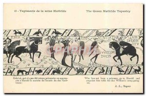 Old Postcard Queen Bayeux Tapestry Mathide It Harold Duke Guillaume