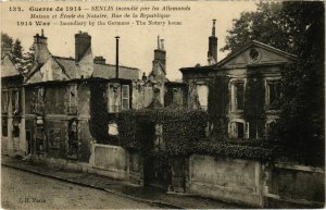CPA Senlis - Rue de la Republique - Maison Etude du Notaire - 1914 (1032108)