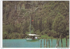 Koycegiz , dalyan , Caunos , rock tombs , Turkey , 50-60s