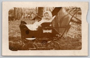 Long Pine Nebraska RPPC Adorable Baby Davidson Kuehl Family LA Cali Postcard A34