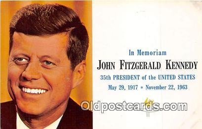 Memoriam John Fitzgerald Kennedy May 29, 1917-Nov 22, 1963 Unused 