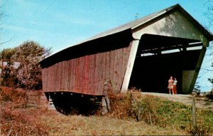 Ohio Liberty Township Hizey Covered Bridge #7 Spanning Poplar Creek