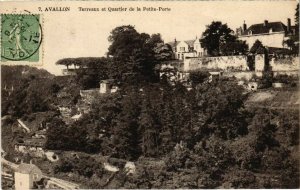 CPA AVALLON - Terreaux et Quartier de la Petite-Porte (108575)