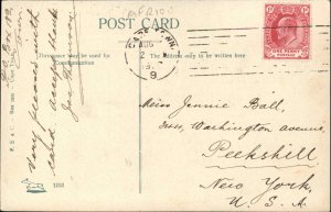 Three Anchor Bay Cape Town Cancel Dutch Reformed Church c1910 Postcard