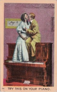 Romantic Couple Kissing Try This On Your Piano 1908