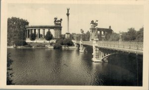 Hungary Budapest Városligeti Részlet Vintage RPPC 07.47