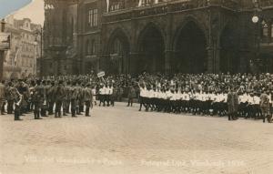 PRAGUE CZECH REPUBLIC SLET VSESOKOLSKY 1926 ANTIQUE REAL PHOTO POSTCARD RPPC