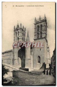 Postcard Old Monepellier Cathedrale Saint Pierre