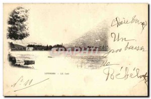 Old Postcard Lourdes Lake