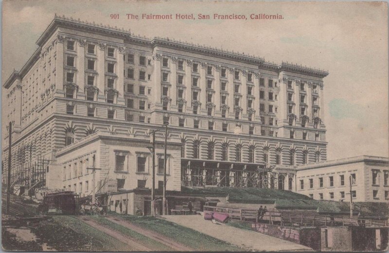 Postcard The Fairmont Hotel San Francisco CA 1908