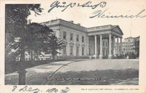 The White House, North Front, Washington, D.C., 1903 Illustrated Post Card Co.