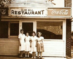 Vintage Coca Cola Postcard Olde Mill Restaurant Roadside Diner LARGE UNUSED OH