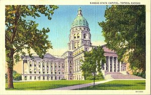 Kansas State Capitol Topeka Kansas Vintage Postcard Standard View Card