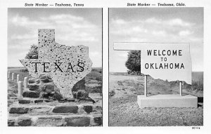 State Marker Welcome To Oklahoma Texhoma OK 