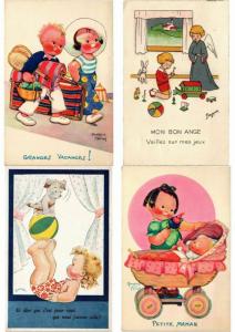 ARTIST SIGNED ILLUSTRATEUR CHILDREN HUMOUR HUMOUR 150 CPA with BETTER Pre-1940