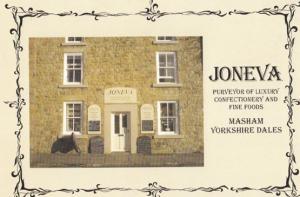 Masham Market Joneva Confectioners Sweet Shop Recipe Blackboard Postcard