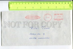 416628 FINLAND 1990 year Postage meter real posted COVER