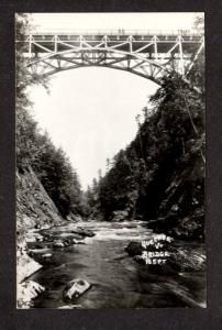 VT Vintage Quechee Vermont Bridge Postcard RPPC Real Photo RP Carte Postale
