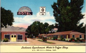 Linen PC Lechner's Sportsman's Motel & Coffee Shop US 395 Bishop, California