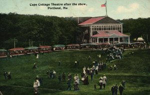Vintage Postcard 1912 Cape Cottage Theatre After The Shadow Portland Maine ME