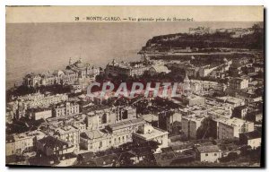 Old Postcard Monte Carlo General view taken from Beausoleil