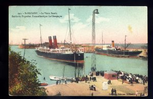 LS3418 - French Liner - CGT - La Champagne - postcard