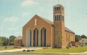 SALISBURY, MD Maryland  ST FRANCIS DE SALES CATHOLIC CHURCH  c1950's Postcard